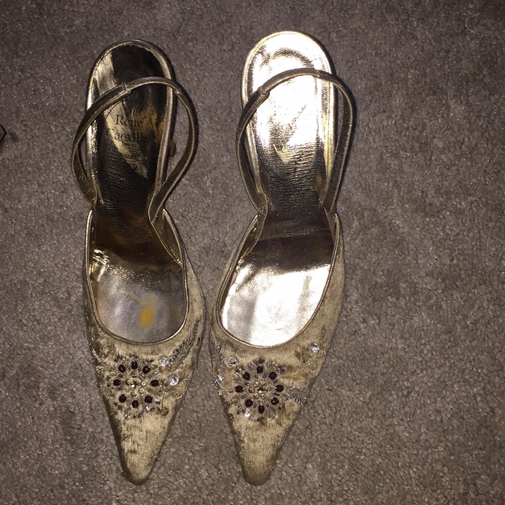 Gold heels